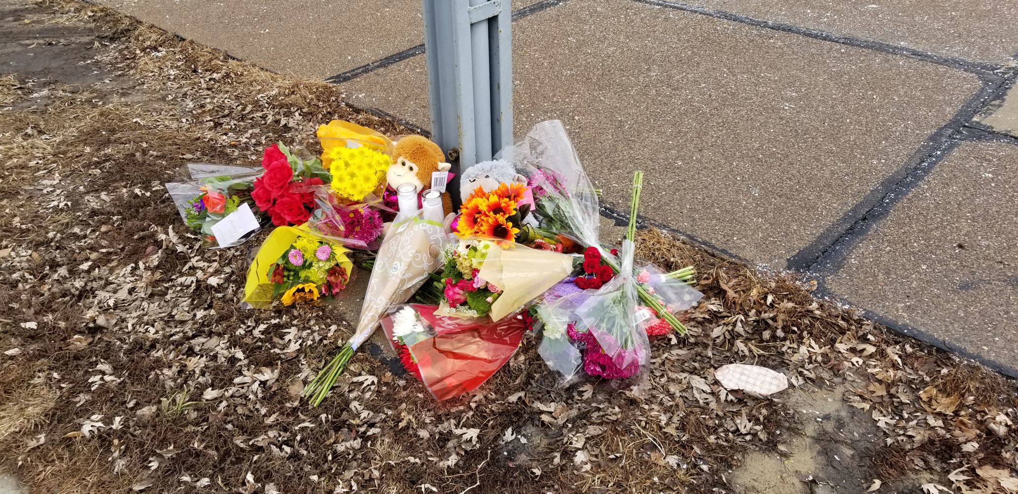 Flowers at Clinton Fire Department